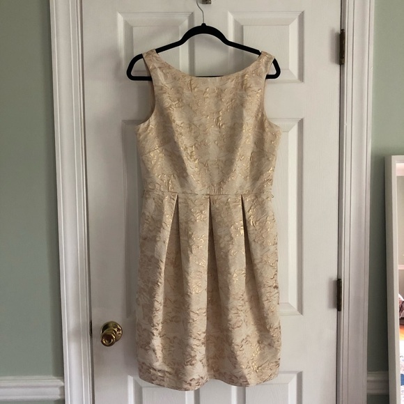 Eliza J Dresses & Skirts - Eliza J Gold Jacquard Cocktail Dress